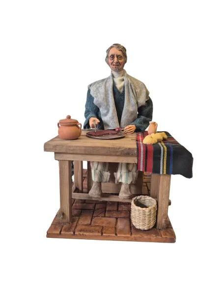 Uomo "Quality" che mangia popolare in movimento 30 cm