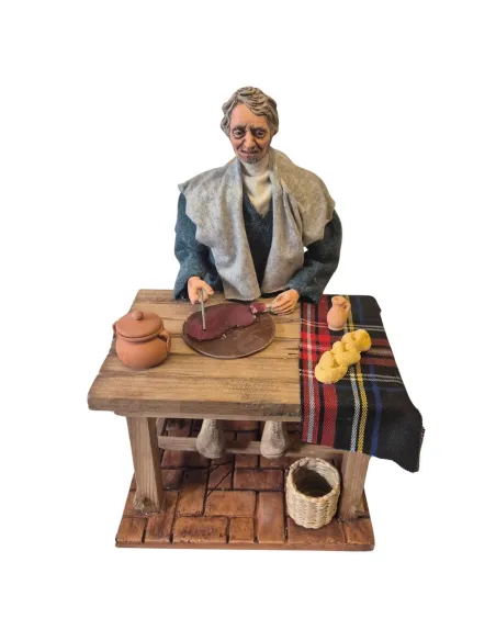 Uomo "Quality" che mangia popolare in movimento 30 cm