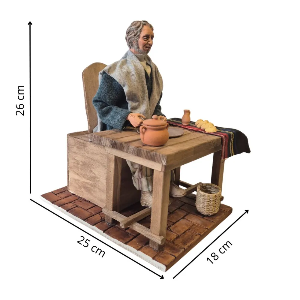 Animated "Quality" Traditional Man Eating - 30 cm