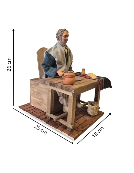 Uomo "Quality" che mangia popolare in movimento 30 cm
