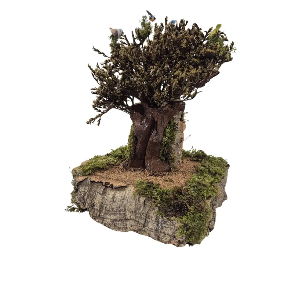 Animated Tree with Birds for 15–30 cm Nativity Figures