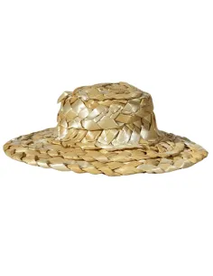 Cappello intrecciato in paglia per statue da 25-30 cm 2