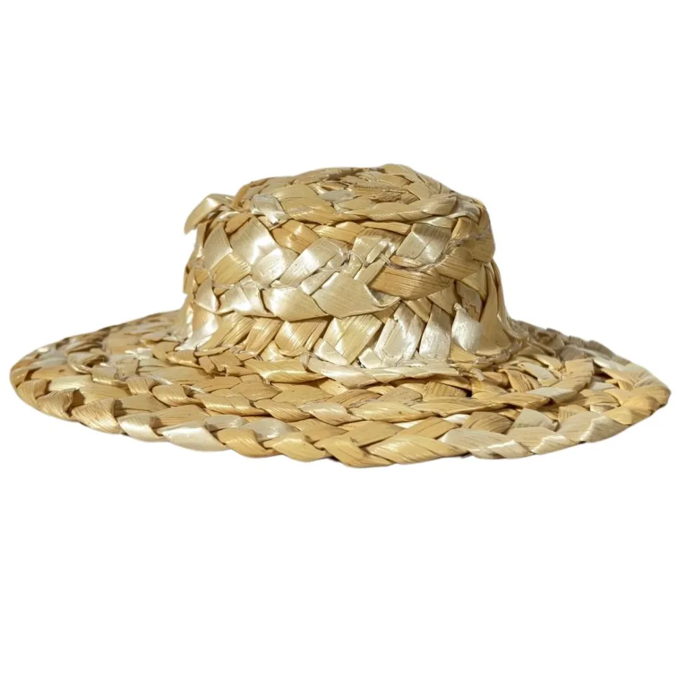 Woven Straw Hat for 25–30 cm Nativity Figures