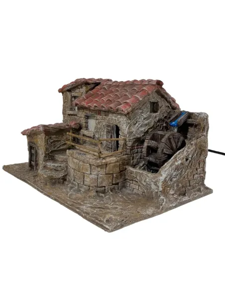 Animated Watermill for 3.5–8 cm Nativity Figures