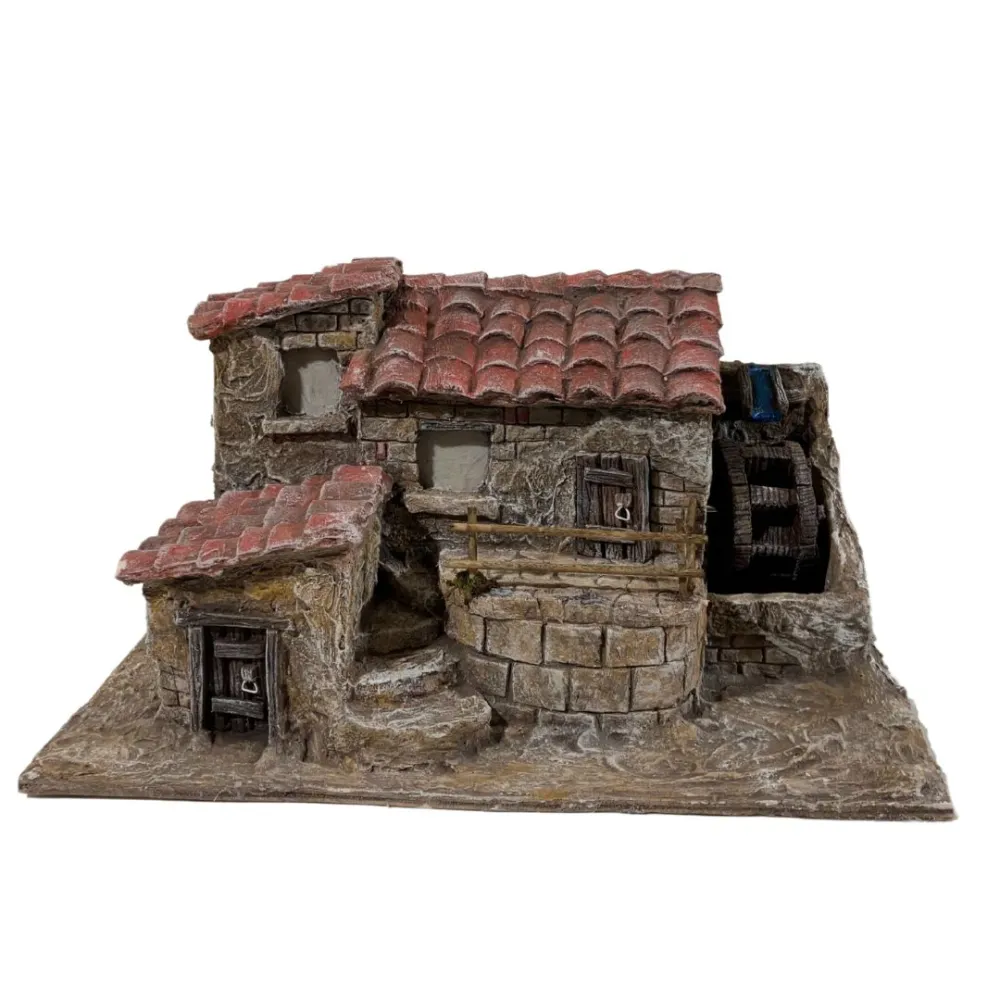 Animated Watermill for 3.5–8 cm Nativity Figures