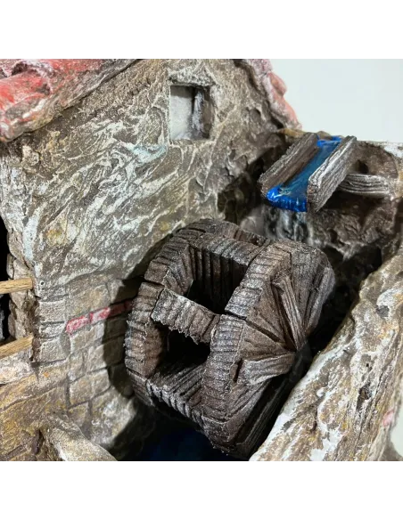 Mulino ad acqua in movimento per statue da 3,5 a 8 cm