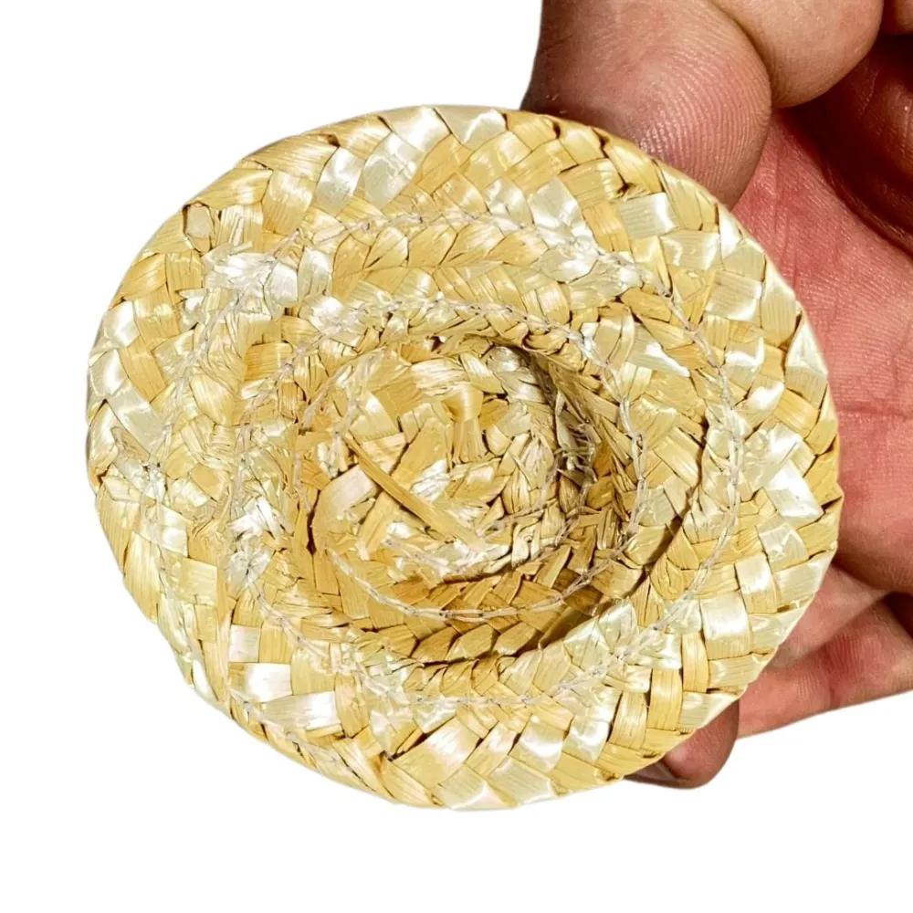 Woven Straw Hat for 25–30 cm Nativity Figures