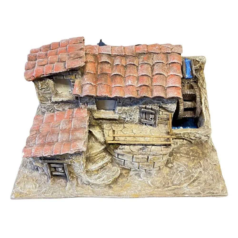 Animated Watermill for 3.5–8 cm Nativity Figures