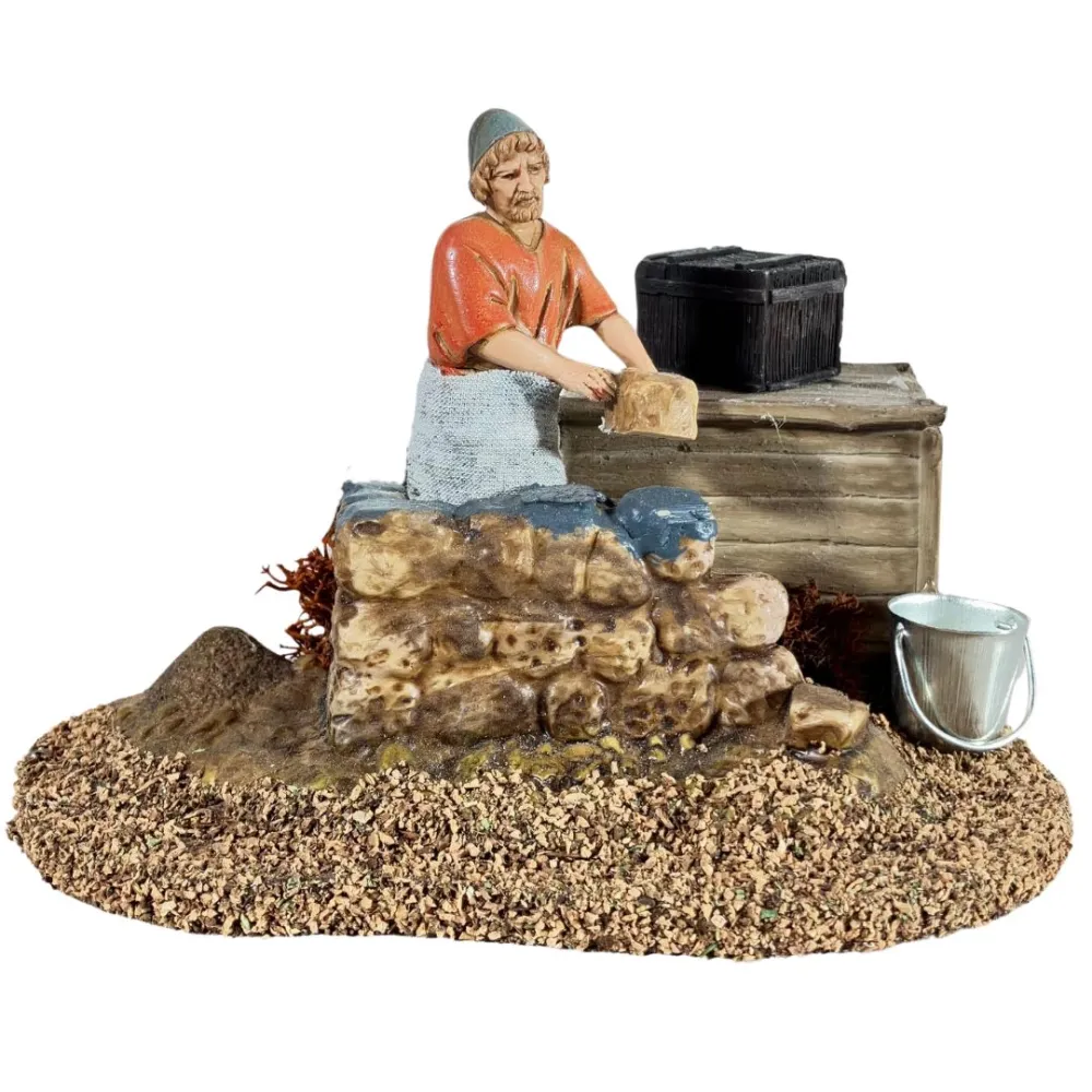 Animated 10 cm Landi Bricklayer