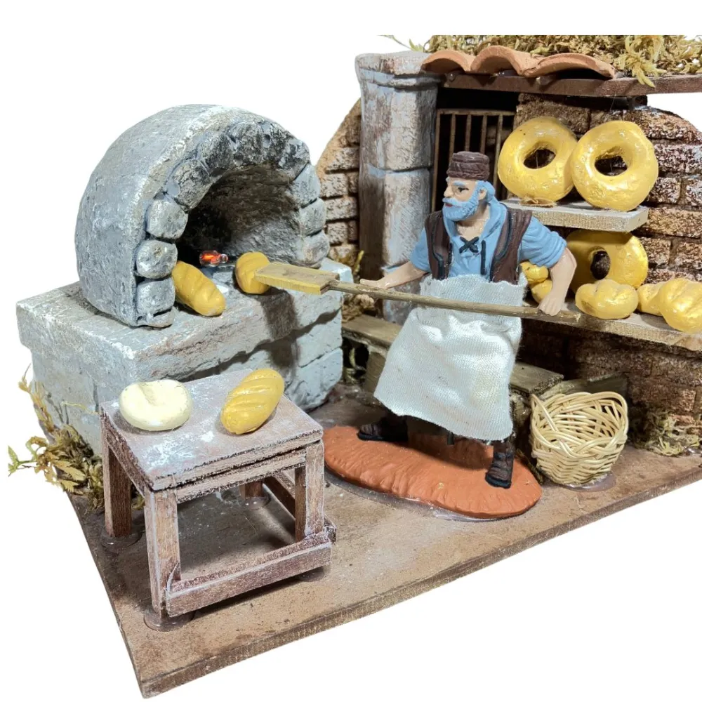 Animated 10 cm Oliver Baker with Working Oven