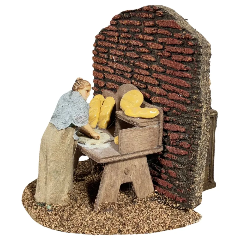 Animated 10 cm Landi Woman with Rolling Pin