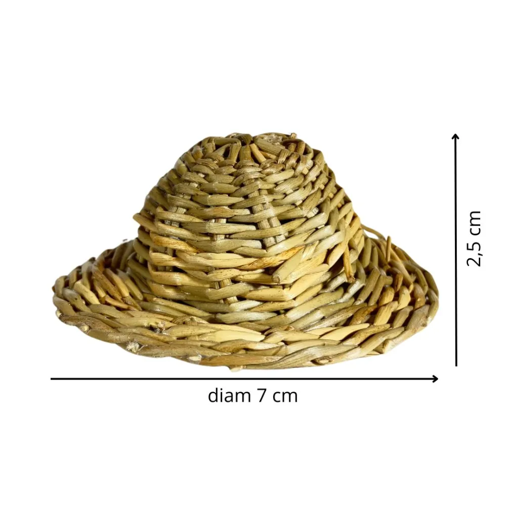 Wicker Hat for 25–30 cm Nativity Figures