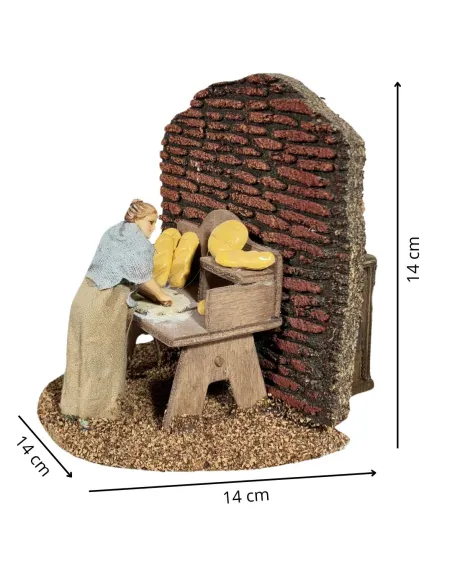 Animated 10 cm Landi Woman with Rolling Pin