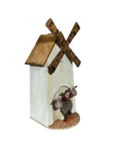 Mulino con mugnaio Oliver in movimento 10 cm