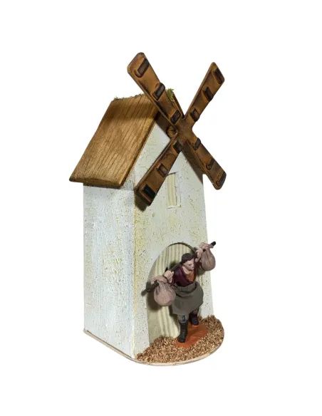 Mulino con mugnaio Oliver in movimento 10 cm