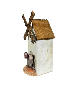 Mulino con mugnaio Oliver in movimento 10 cm 2