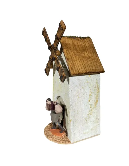 Mulino con mugnaio Oliver in movimento 10 cm