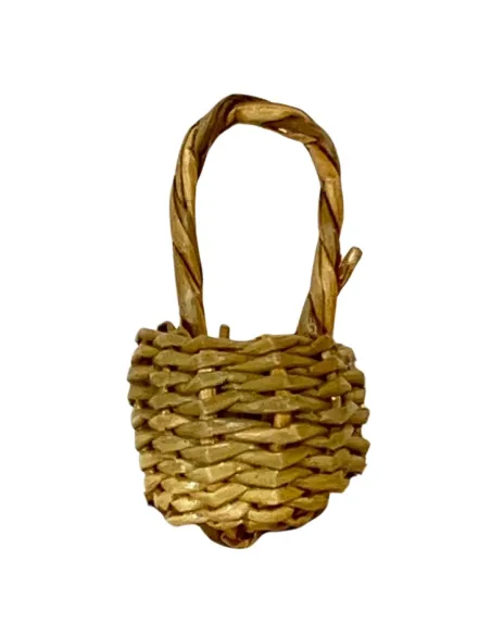 Cestino con manico in vimini per statue da 15 cm