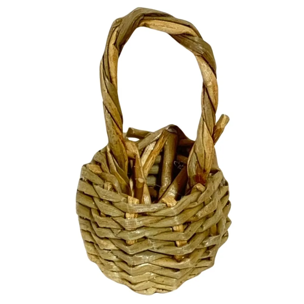 Wicker Basket with Handle for 15 cm Nativity Figures