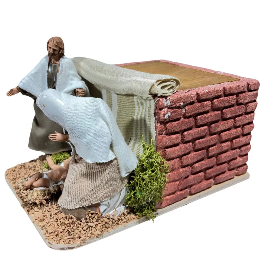 Animated 3-Piece Nativity Scene – 10 cm