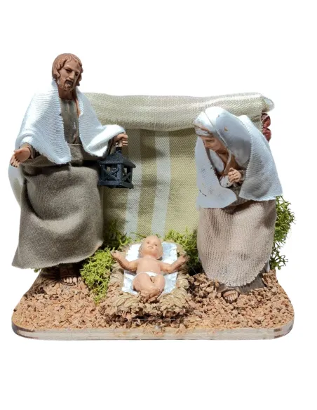 Animated 3-Piece Nativity Scene – 10 cm