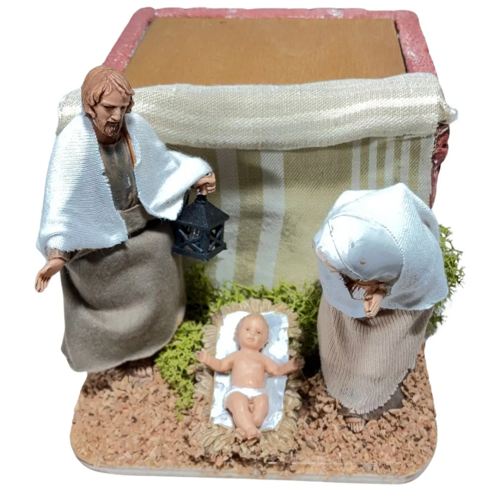 Natività 3 pezzi Landi 10 cm in movimento