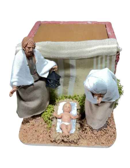 Animated 3-Piece Nativity Scene – 10 cm