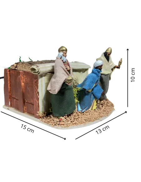 Re Magi Landi 10 cm in movimento