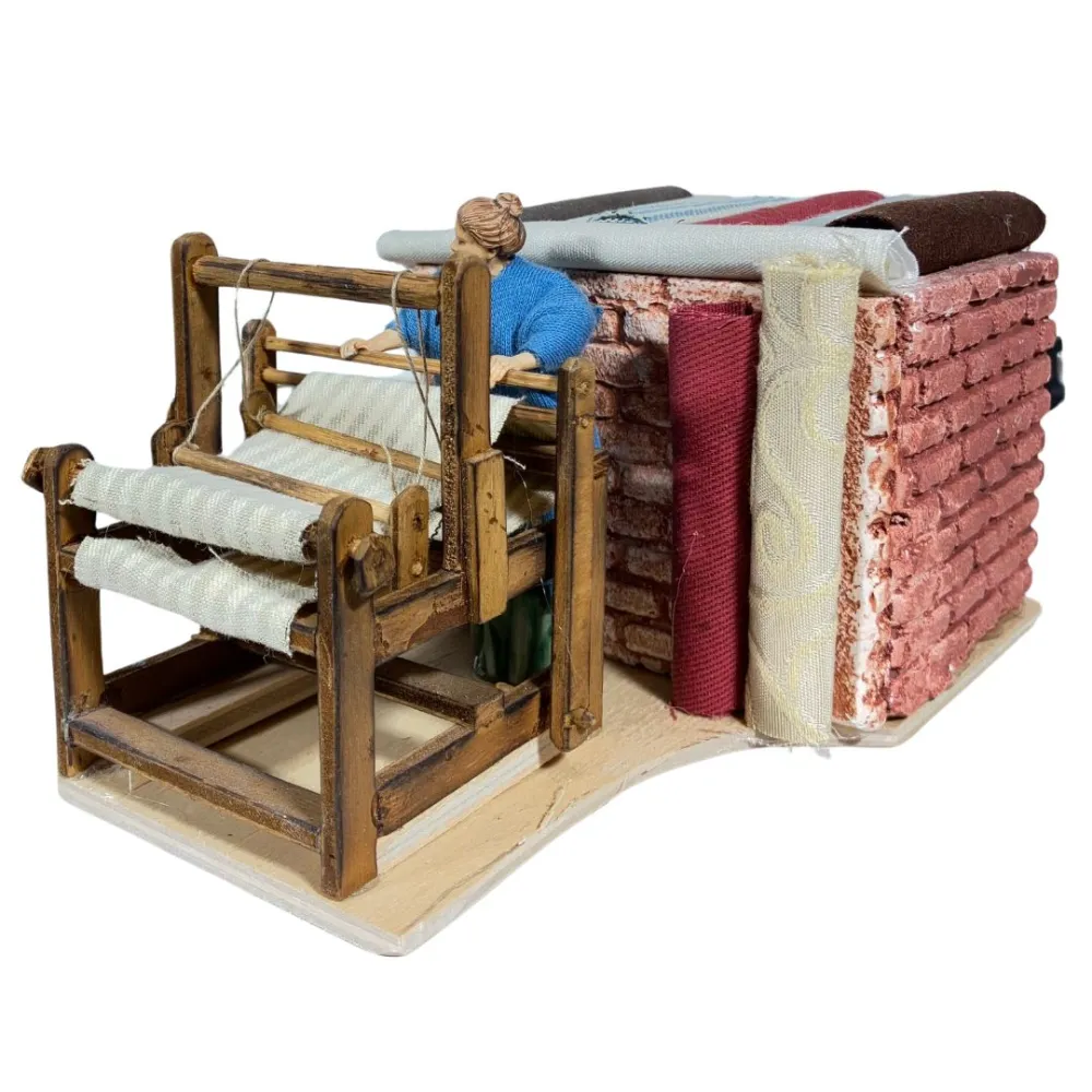 Animated 10 cm Landi Woman at the Loom