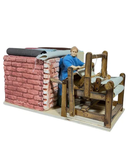 Animated 10 cm Landi Woman at the Loom