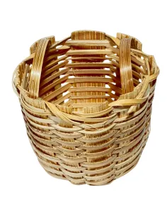Tall Double-Handled Wicker Basket for 25–30 cm Nativity Figures