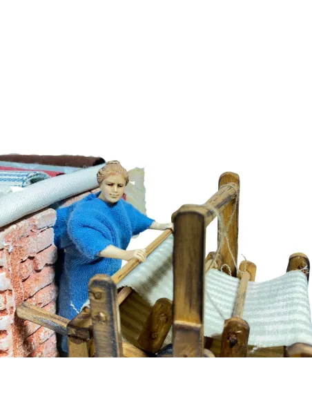Animated 10 cm Landi Woman at the Loom