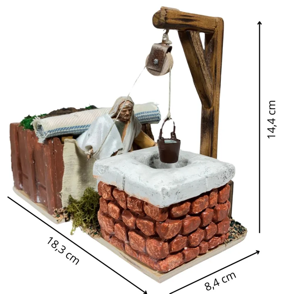 Animated 10 cm Landi Man at the Well