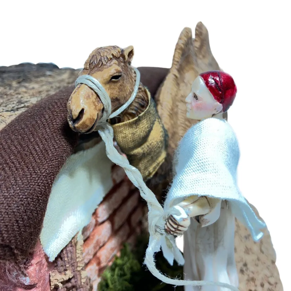 Animated 8 cm Landi Camel Driver with Camel