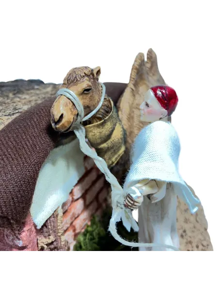 Animated 8 cm Landi Camel Driver with Camel