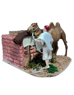 Animated 8 cm Landi Camel Driver with Camel
