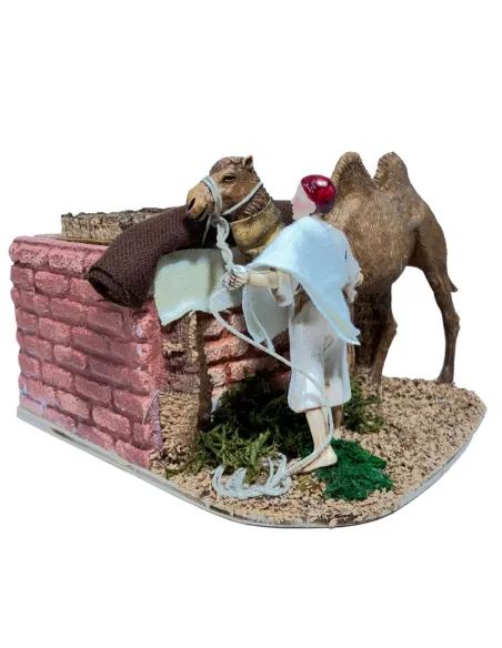 Animated 8 cm Landi Camel Driver with Camel