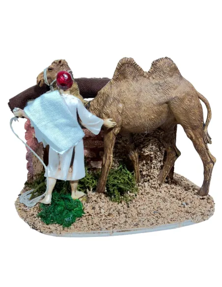 Animated 8 cm Landi Camel Driver with Camel