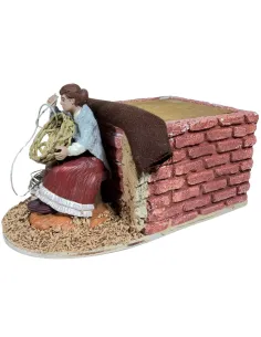 Animated 10 cm Oliver Woman Basket Weaver 2