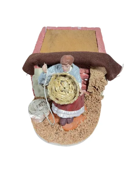 Animated 10 cm Oliver Woman Basket Weaver