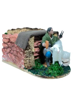 Tosatore Oliver con pecora 10 cm in movimento 2