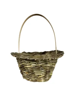 Rustic Wicker Basket with Handle for 30 cm Nativity Figures