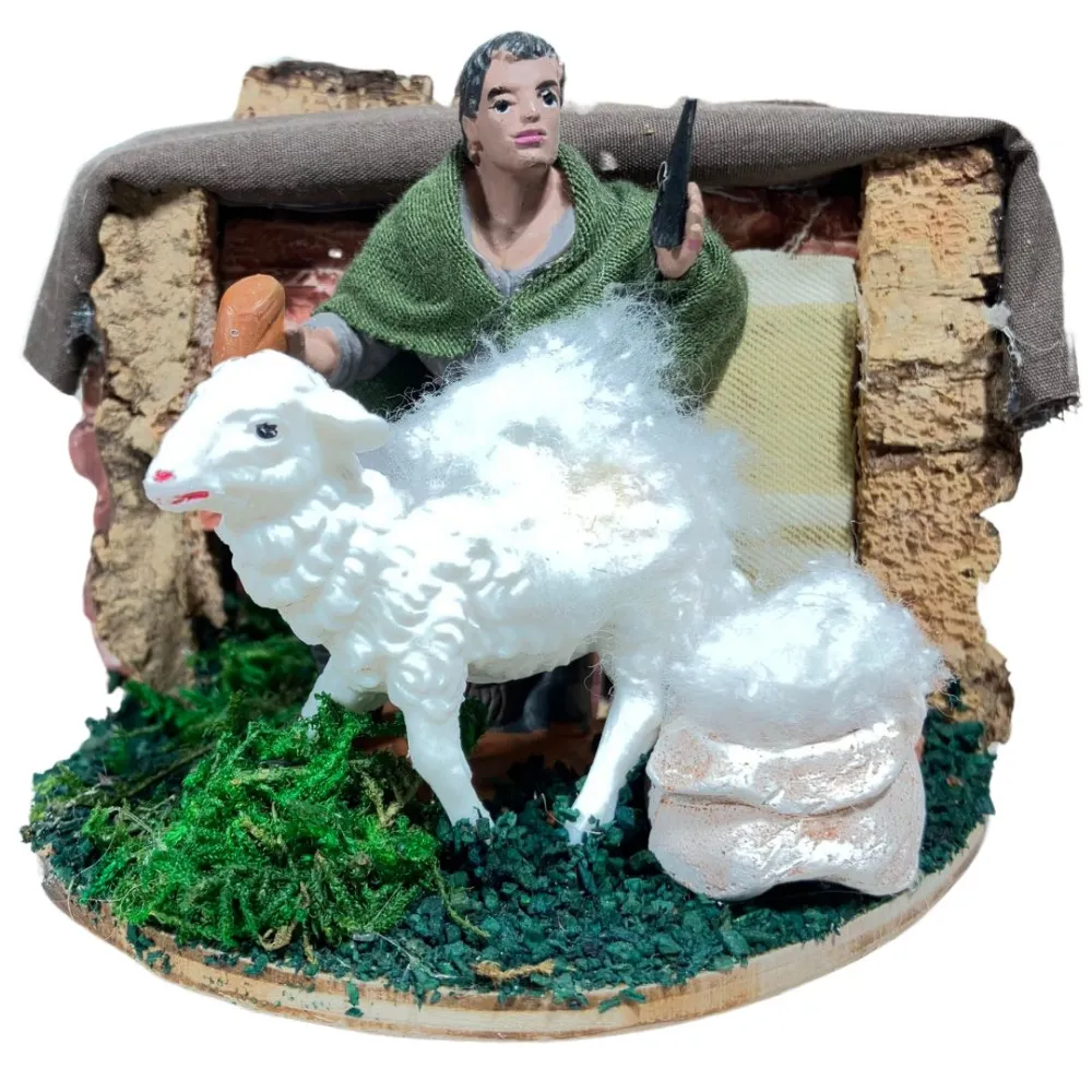 Animated 10 cm Oliver Sheep Shearer