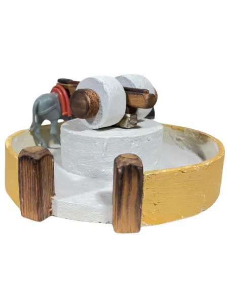 Animated Donkey with Millstone for 10 cm Nativity Figures