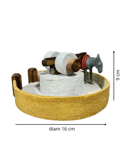 Asino con macina in movimento per statue da 10 cm