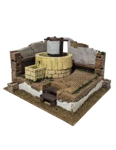 Frantoio in movimento con acqua per statue da 10 cm