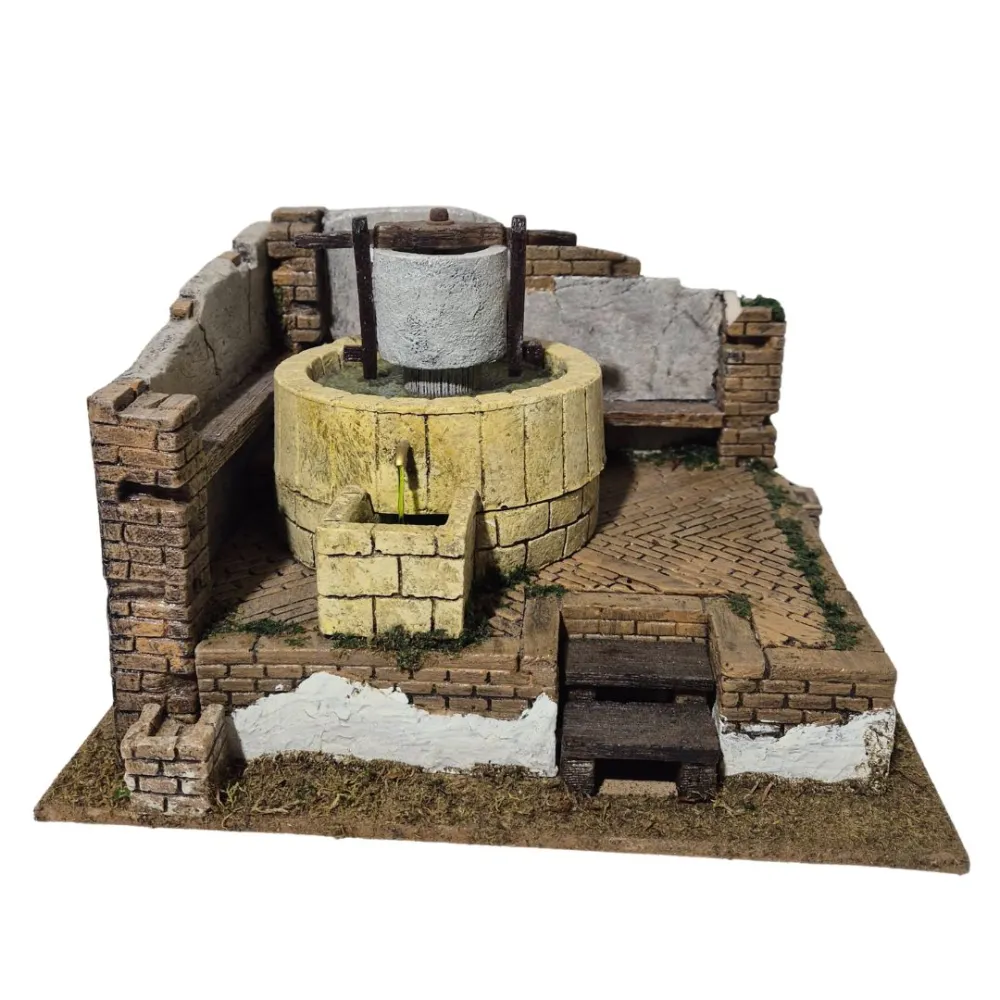 Animated Olive Mill for 10 cm Nativity Figures