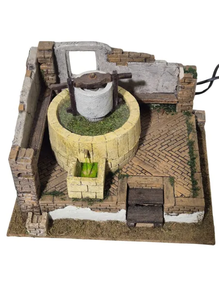 Frantoio in movimento con acqua per statue da 10 cm