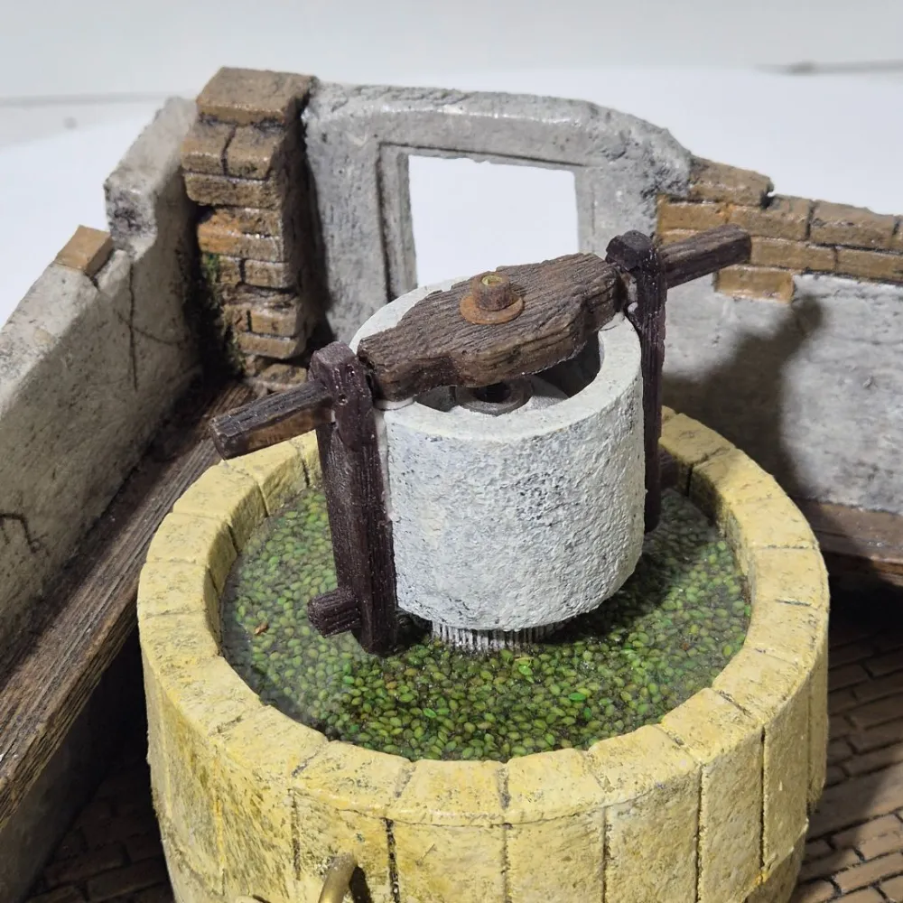 Animated Olive Mill for 10 cm Nativity Figures