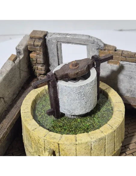 Frantoio in movimento con acqua per statue da 10 cm